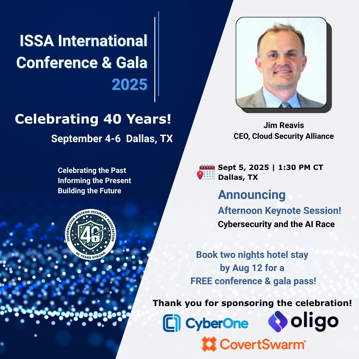 ISSAINTL's tweet image. Keynote: Cybersecurity and the AI Race w/ Jim Reavis 
From agentic AI to open-source LLMs, explore what 2025's AI breakthroughs mean for cybersecurity—and why we must lead.
Join us: issa.org/event/2025-iss…
#ISSAConference #CybersecurityLeadership #CloudSecurityAlliance #ISSAIntl