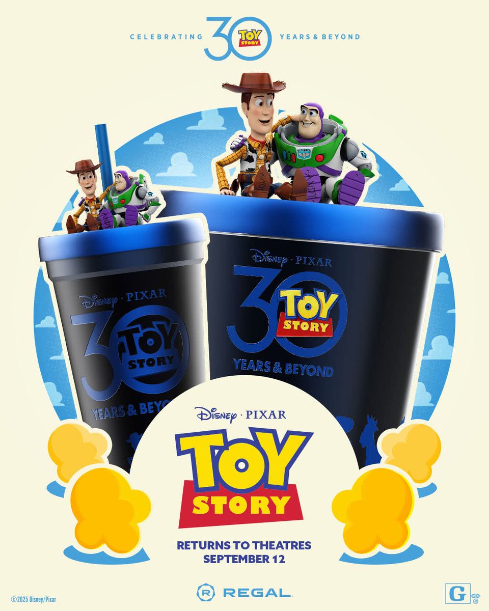 RetroRelicZone's tweet image. Regal is releasing this popcorn bucket and soda cup for Toy Story's 30th Anniversary! So cool!