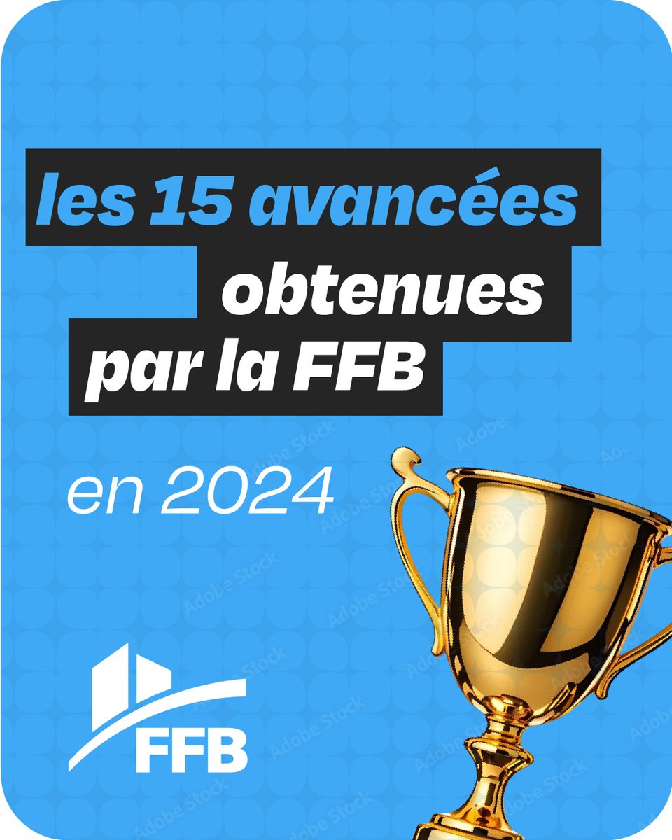 ✅ Fiscalité, emploi, transition énergétique, simplification…
La FFB marque des avancées majeures pour le #bâtiment en 2025.

🔎 Découvrez les 15 mesures clés 👉 pulse.ly/krtztgc8zf

#construction #victoires