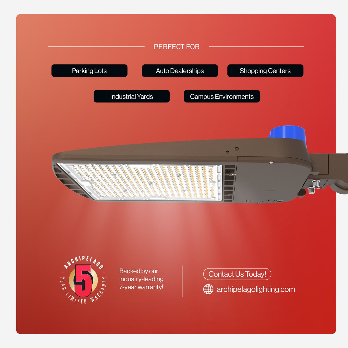 ArchipelagoLED's tweet image. 🇺🇸 Designed for durability, built for pros. The Heritage Series: adjustable output, triple CCT, IP66, surge protection &amp;amp; DLC Premium. Area lighting that performs, installs fast &amp;amp; lasts.
#AreaLighting 💡⚡