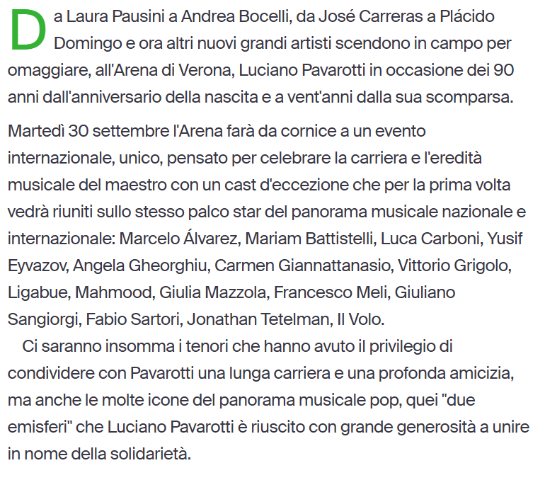 Edo (@rienneva_plus) on Twitter photo mahmy il 30 settembre all'arena di verona per omaggiare Pavarotti
<a href="/_cielodiperle/">Francesca🪽</a> <a href="/KingAleMahmood/">Elle</a> <a href="/lagiulia88/">Giulia 💎 🌼⚔️</a> <a href="/ciaosonoicaro/">glo 🪐</a> mahmy il 30 settembre all'arena di verona per omaggiare Pavarotti
<a href="/_cielodiperle/">Francesca🪽</a> <a href="/KingAleMahmood/">Elle</a> <a href="/lagiulia88/">Giulia 💎 🌼⚔️</a> <a href="/ciaosonoicaro/">glo 🪐</a>