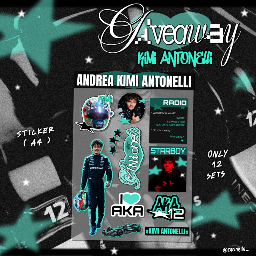 pls kindly rt

𝜗𝜚˚₊𝑮𝒊𝒗𝒆𝒂𝒘𝒂𝒚 𝑲𝒊𝒎𝒊 𝑨𝒏𝒕𝒐𝒏𝒆𝒍𝒍𝒊 𝑩𝒊𝒓𝒕𝒉𝒅𝒂𝒚 ˚⊹♡

🍝 ⊹ ˚₊ 𓈒 🇮🇹

♡ sticker a4 — only 12 sets

♡ shipping 35 thb

♡ date : 25 aug ( 20:06 )

more details in mention