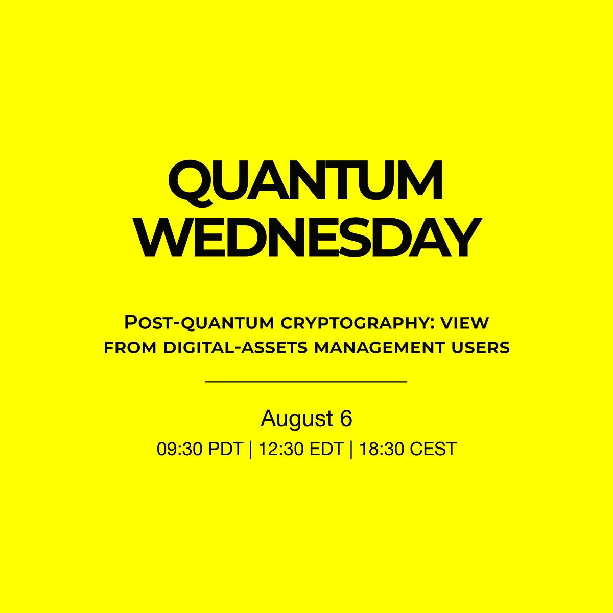 ⚛️ Quantum Wednesday is back!
We'll discuss 𝗣𝗼𝘀𝘁-𝗾𝘂𝗮𝗻𝘁𝘂𝗺 𝗰𝗿𝘆𝗽𝘁𝗼𝗴𝗿𝗮𝗽𝗵𝘆: 𝘃𝗶𝗲𝘄 𝗳𝗿𝗼𝗺 𝗱𝗶𝗴𝗶𝘁𝗮𝗹-𝗮𝘀𝘀𝗲𝘁𝘀 𝗺𝗮𝗻𝗮𝗴𝗲𝗺𝗲𝗻𝘁 𝘂𝘀𝗲𝗿𝘀 lead by 𝗢. 𝗕𝘂𝗿𝘂𝗻𝗱𝘂𝗸𝗼𝘃/𝗠. 𝗖𝗲𝗻𝗸/𝗧. 𝗩𝗶𝘀𝗲𝗴𝗿𝗮𝗱𝘆.
🔗 Discord: buff.ly/gyzZ01E