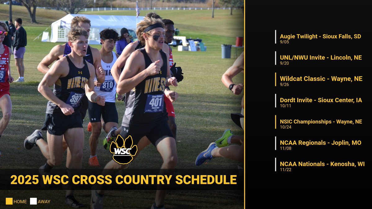 Exciting season ahead with the 2025 WSC Cross Country Schedule out now! From start to finish, be there to cheer us on. #WildcatStrong #WSCXCTF