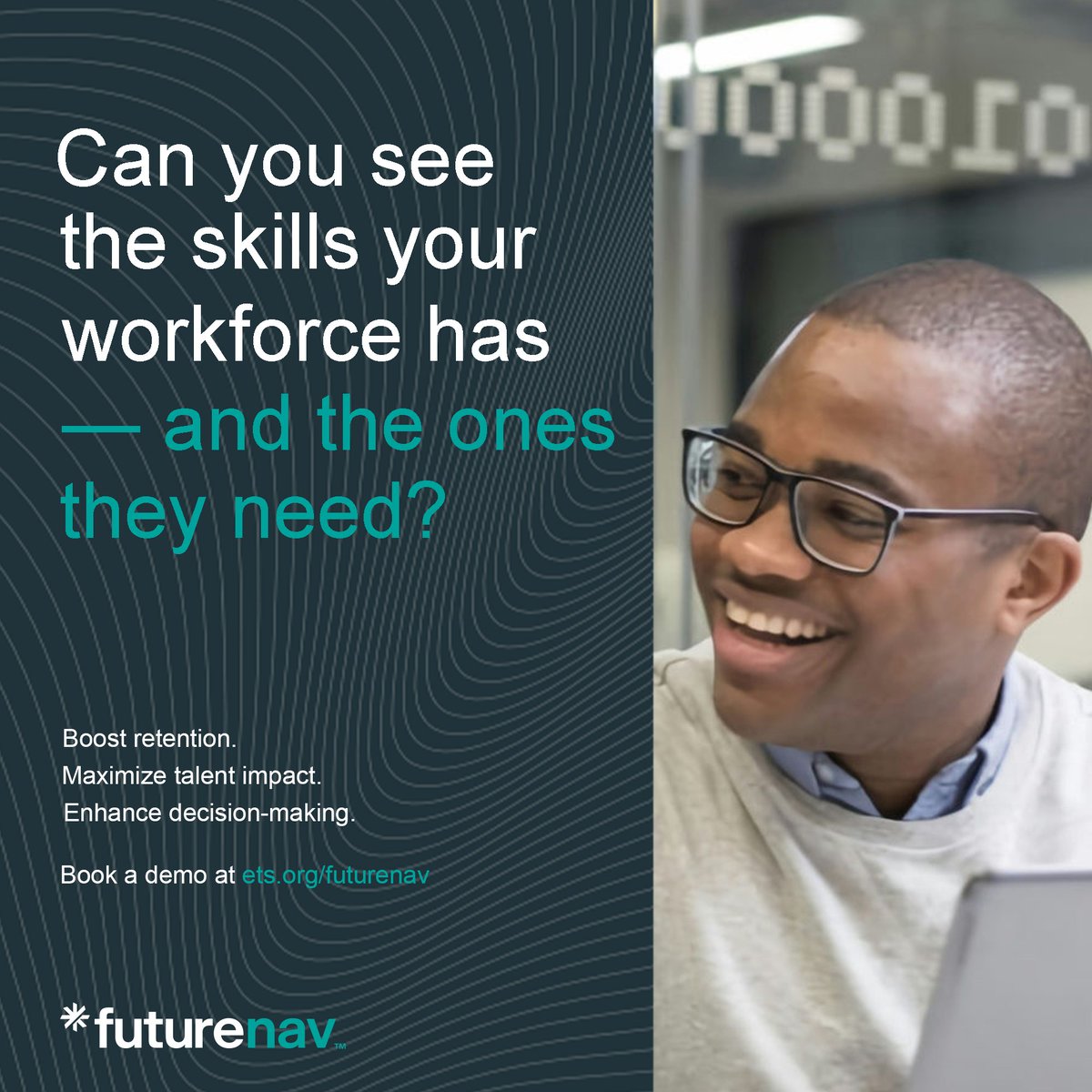 Skills gaps are costing you talent – and money.

We’re helping organizations close this gap with Futurenav, which helps you unlock actionable insights for upskilling &amp; reskilling in your organization.

See how you can take charge of your talent &amp; money: ets.org/futurenav.html…
