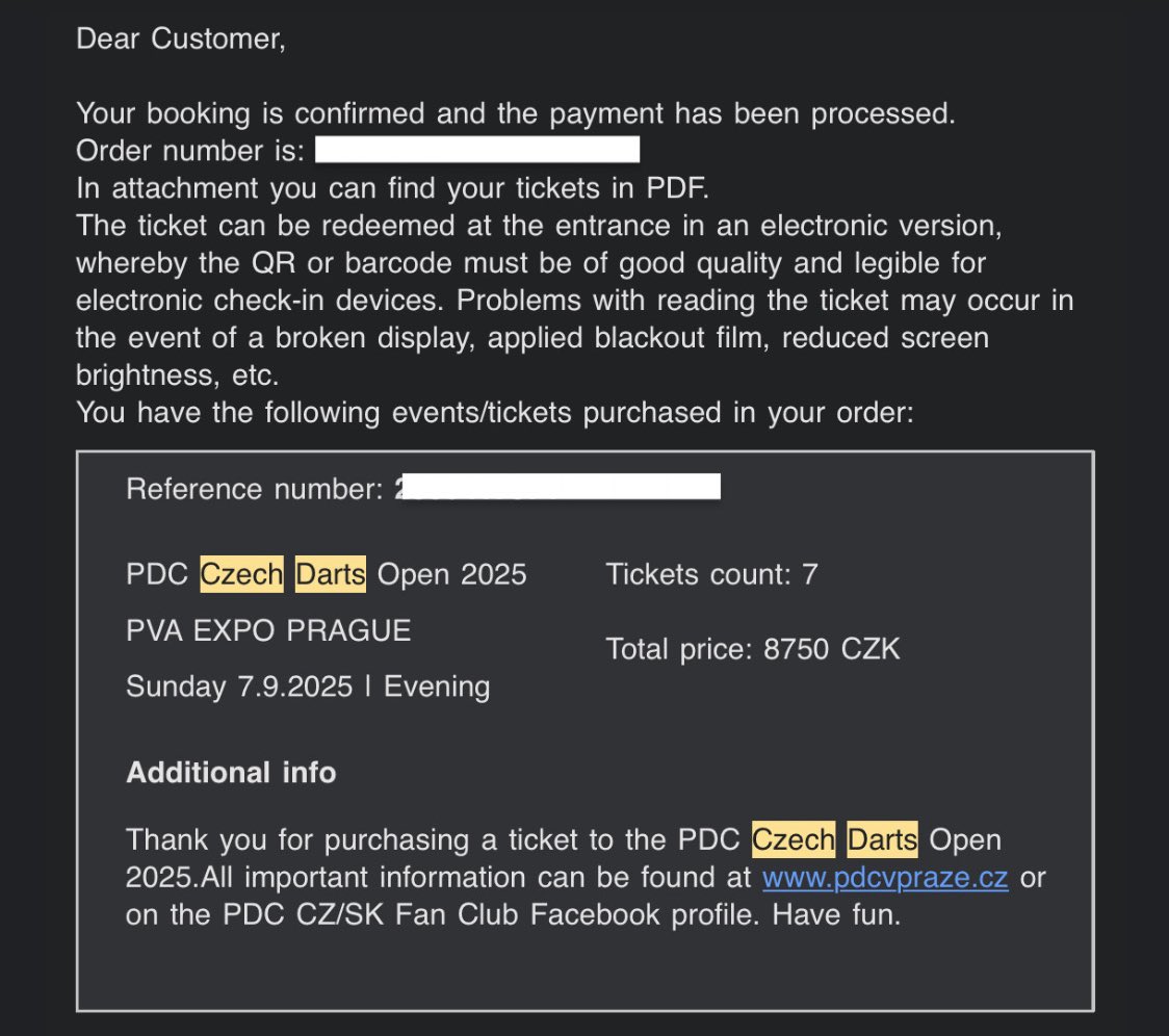 Serbia Away via Czech Darts Open ON✅