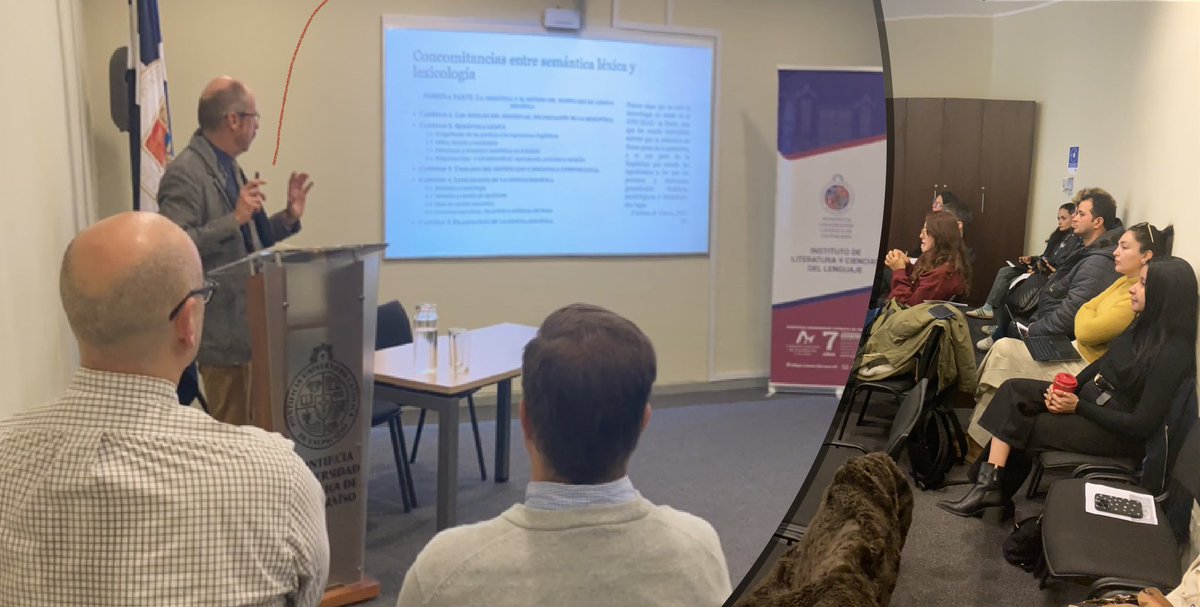 DocLingPUCV's tweet image. ⭕️ Comenzó el Seminario de Invierno II con la charla “Lindes y concomitancias entre la semántica léxica, la #lexicología, la #fraseología y la lexicografía”, a cargo del prof. José Ramón Carriazo.

#docling #linguistica