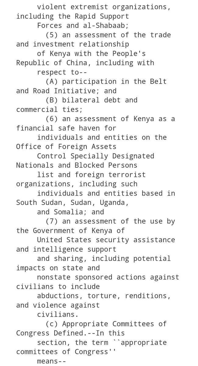 There's rising concern within the US Congress over Kenya’s geopolitical alignments, particularly its evolving relationships with China and Russia; the government's relationships with non-government armed bodies like RSF, Alshabaab, and others in Sudan, South Sudan, Somalia, and