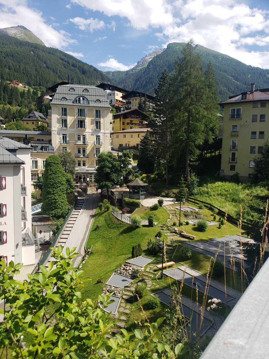 Real-life inspiration for "Dungeons of Hinterberg": Bad Gastein was a huge inspiration for Hinterberg - its verticality, its grand old hotels, the bridge over the waterfall...