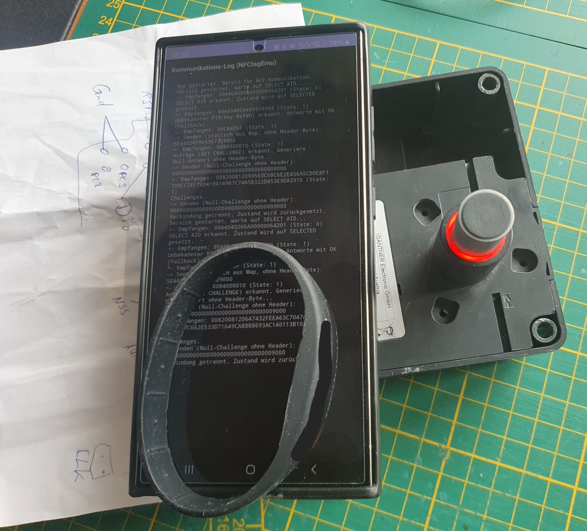 atc1441's tweet image. Digged into the Gantner ECO NFC Lock

The unlocked STM32L151 did give the Firmware and their Android MoLa App is nice to Reverse engineer still no Luck finding any holes😅

Learned a lot about NFC! The App will emulate an NFC Tag to configure incl. a both way Unique key Handshake