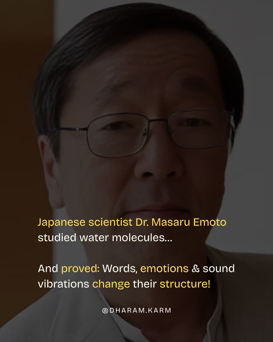 dharam_karm's tweet photo. Did you know your body remembers every word? Water absorbs energy &amp; responds to sound. Chanting reprograms your being with peace &amp; healing. 💧🕉️ #Shravan #Mantra https://t.co/9y1qUAL8LK
