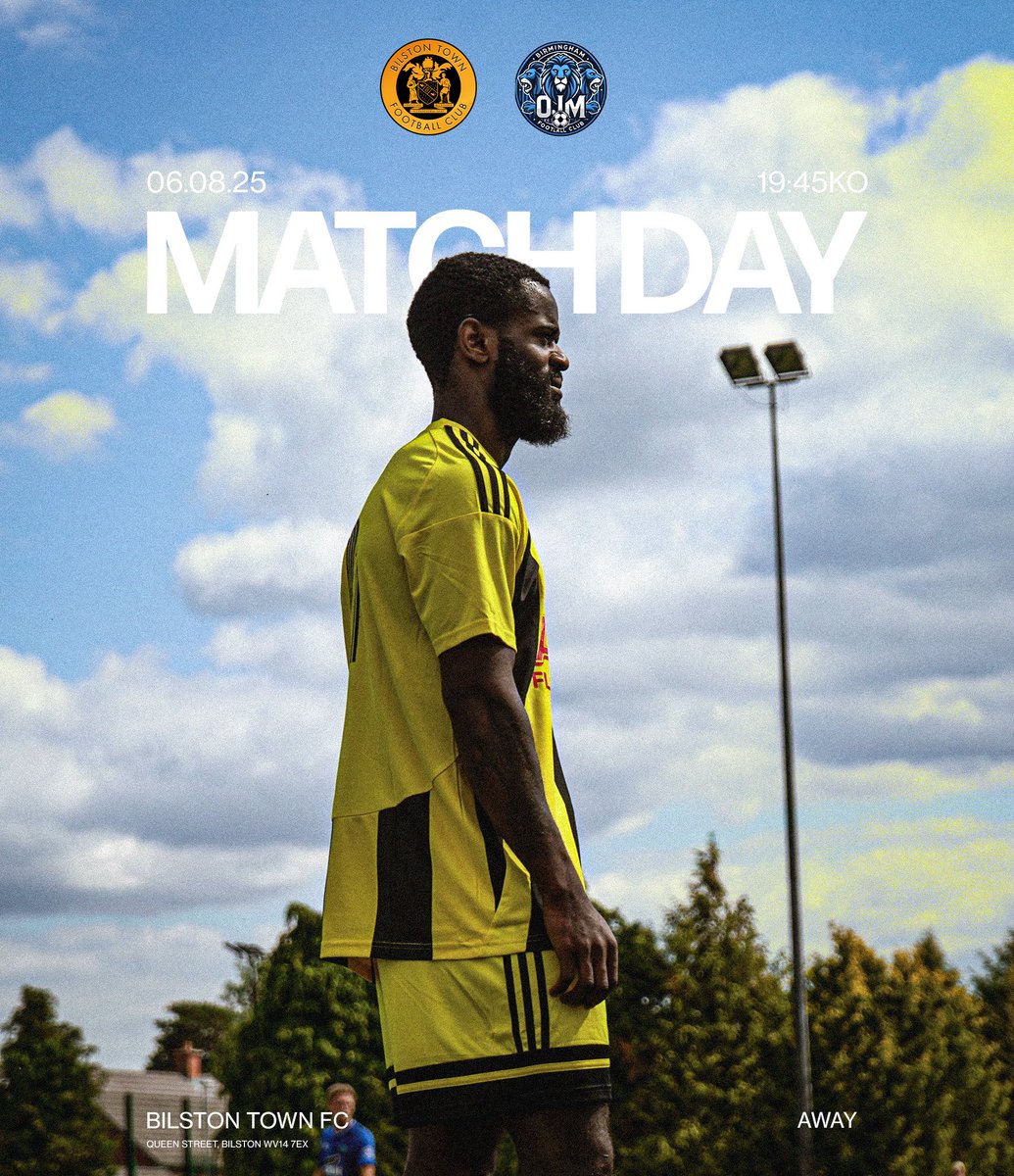 We go again tomorrow as our 25/26 season continues! 🔥

🆚 Bilston Town
📍 Away
⏰ 7:45

Momentum is key — let’s build on our start and fight for another big performance. 💪
#BirminghamOJM