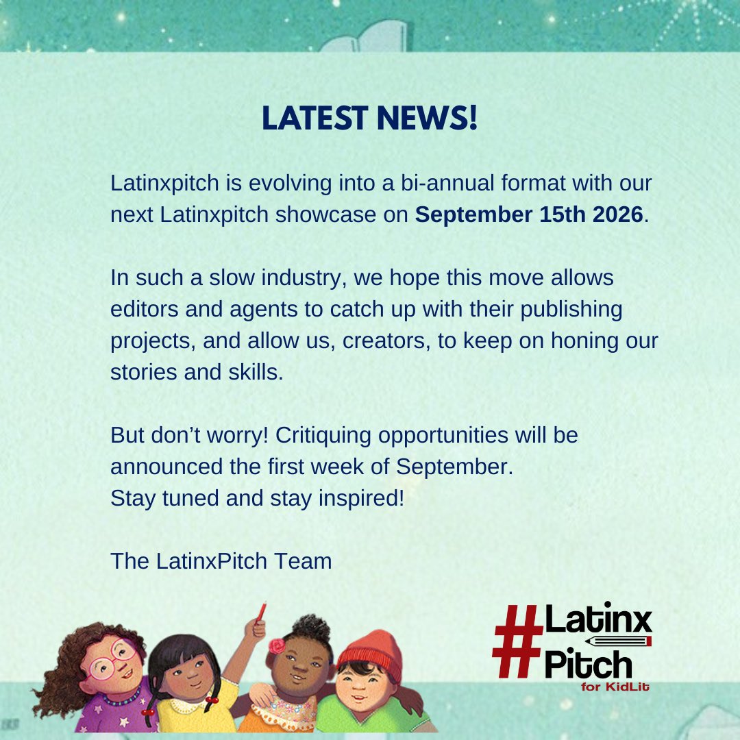 It’s been a difficult decision but we’re pumped for what comes in the future! Spread the word: LatinxPitch is now a bi-annual event!
Thanks to all creators and publishing professionals for your support! #kidlit #latinxpitch