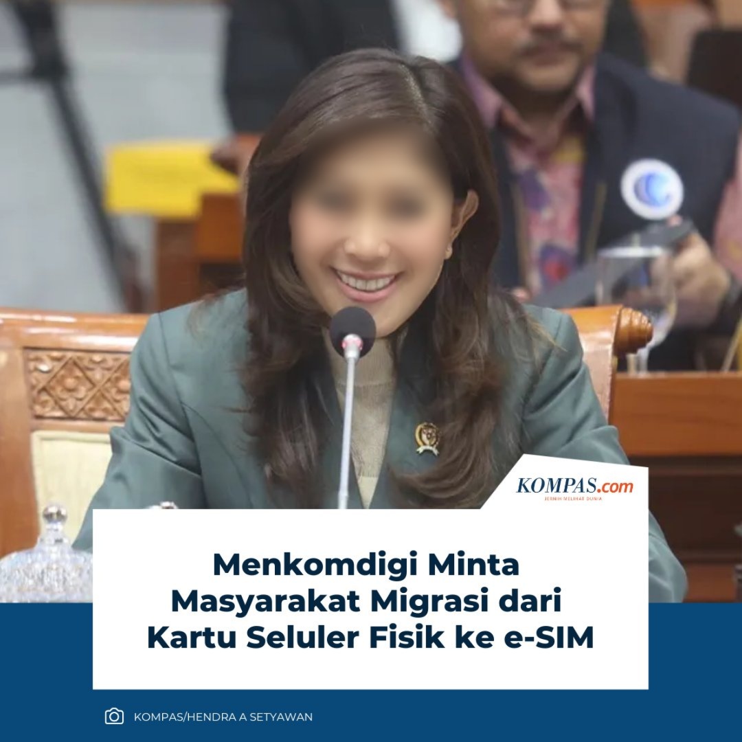 | A K | (@__anakkolong) on Twitter photo GIGI KORPORASI MENTERI KOMDIGI |
Lagi, lagi dan lagi <a href="/meutya_hafid/">Meutya Hafid Ansyah</a> • <a href="/kemkomdigi/">Kementerian Komunikasi dan Digital</a> "unjuk gigi" dgn isi kepala berada di telapak kaki.
Seolah - olah migrasi ke e-SIM adalah transformasi digital, padahal "transformoney".
Meutya Hafid seperti meminta rakyat migrasi dari sandal GIGI KORPORASI MENTERI KOMDIGI |
Lagi, lagi dan lagi <a href="/meutya_hafid/">Meutya Hafid Ansyah</a> • <a href="/kemkomdigi/">Kementerian Komunikasi dan Digital</a> "unjuk gigi" dgn isi kepala berada di telapak kaki.
Seolah - olah migrasi ke e-SIM adalah transformasi digital, padahal "transformoney".
Meutya Hafid seperti meminta rakyat migrasi dari sandal