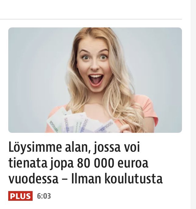Politiikka.

Ja huomattavasti enemmän kuin 80.000 euroa vuodessa.