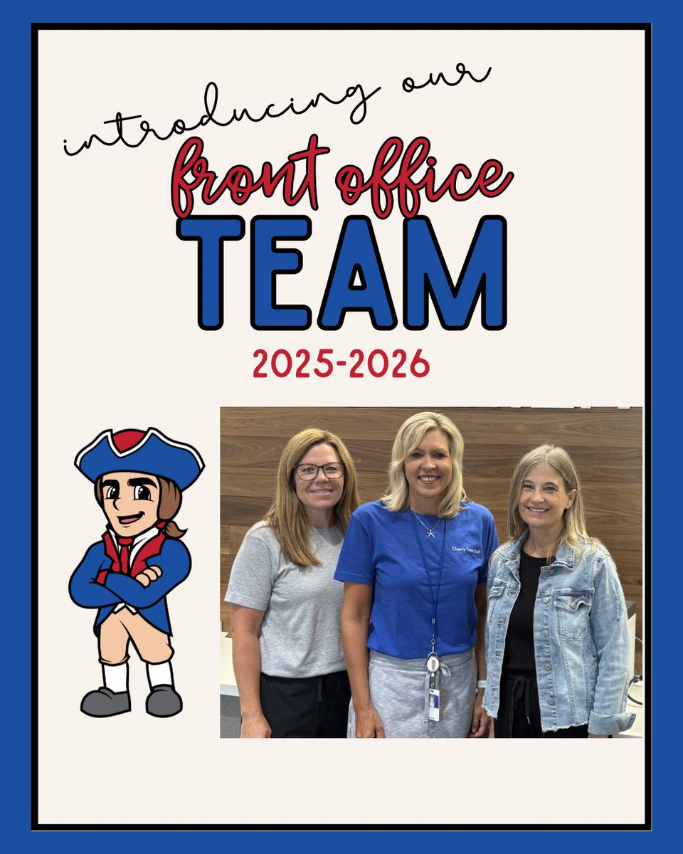 Meet Mrs. Walworth, Mrs. Kuc, and Mrs. Maurer (from left-right) - our wonderful front office staff. 
They can’t wait to welcome you to Cherry Tree!