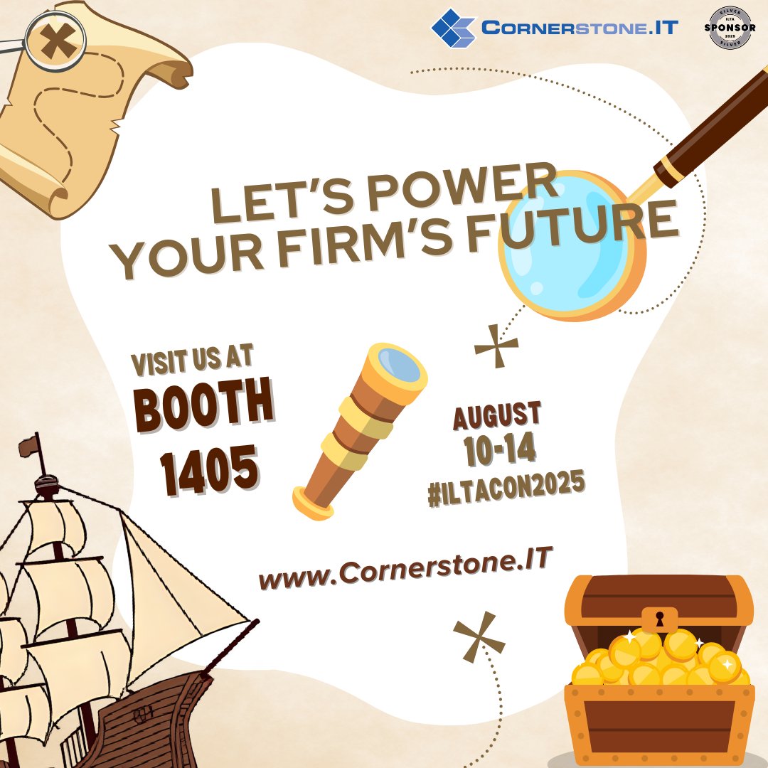 Ahoy Mateys! Anchors are up, sails are full, the wind is at our back, and we are ready to guide you through the perilous #LegalIT currents and share our treasure of knowledge at Booth 1405. Safe journey to all. #ILTACON2025 #LegalTech #MSP #ITProjectServices