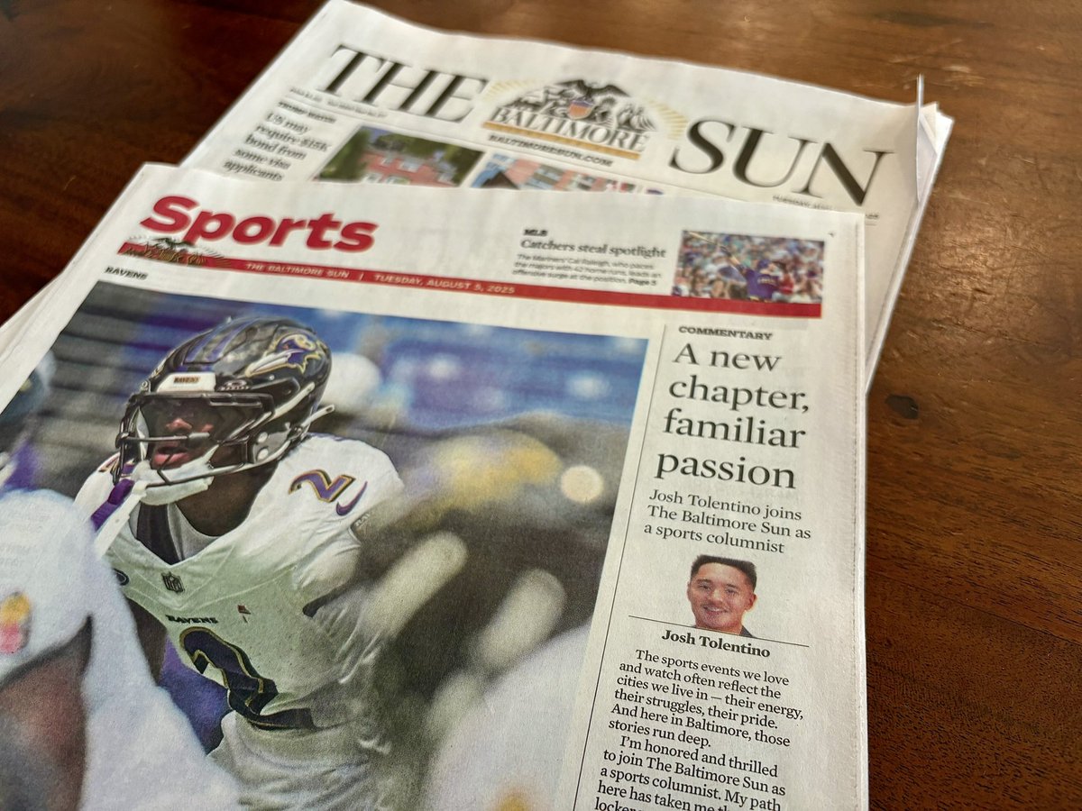 Day 1. <a href="/baltimoresun/">The Baltimore Sun</a> <a href="/BaltSunSports/">Baltimore Sun Sports</a> 

baltimoresun.com/2025/08/04/mee…