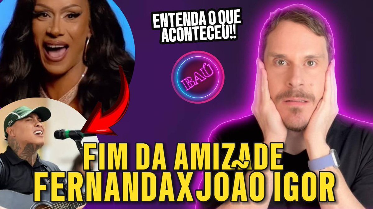 BOMBA! Falamos com Fernanda Ganzarolli e João Igor para entender o motivo da briga entre os ex amigos, que agora não se seguem mais e trocam farpas nas redes. ENTENDA:
openyoutu.be/S3Cqs5fVV0g?si…
