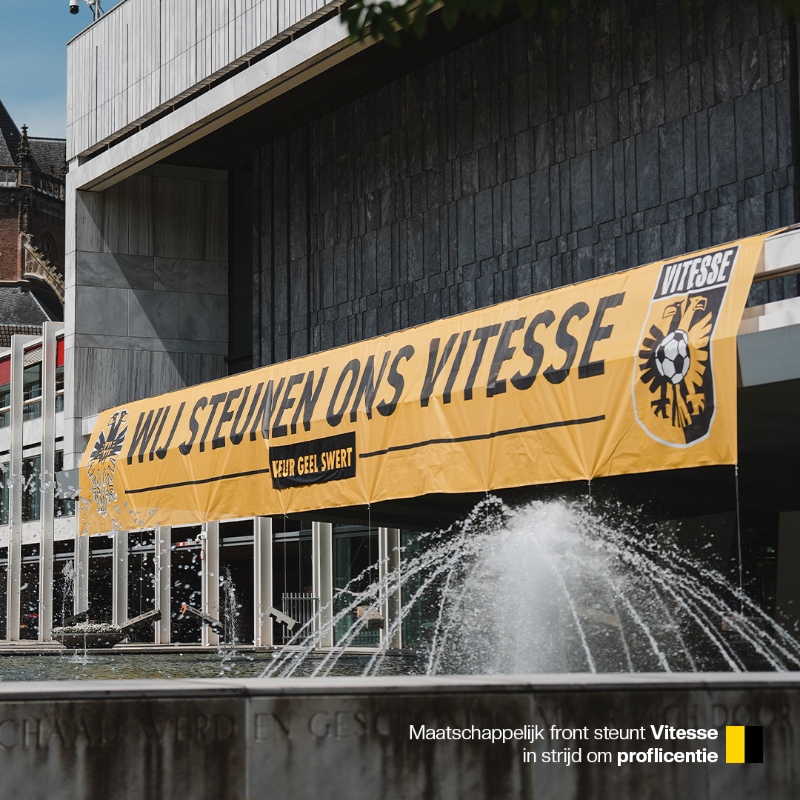 MijnVitesse's tweet photo. ℹ️ Maatschappelijk front steunt Vitesse in strijd om proflicentie
