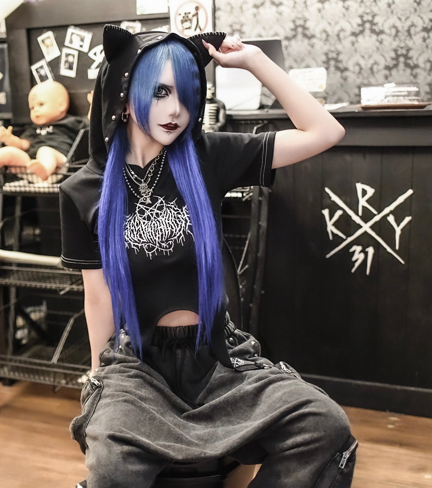 希少 KRYclothing DISMAL Oリング スカジャン ジャージ 地雷 KRYclothing on X: 