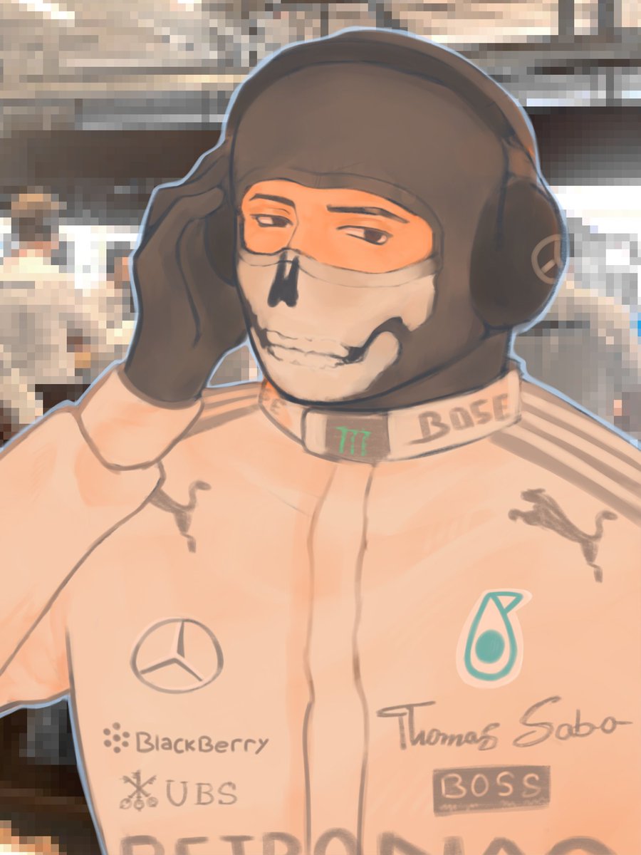 25thsraven's tweet photo. Mercedes driver simon "ghost" riley

-
#f1fanart #callofd https://t.co/4Gb0XACX2O