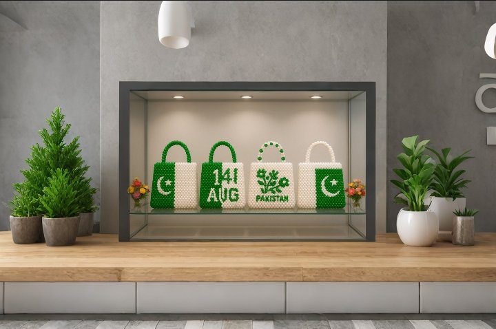 KalraTeto30823's tweet image. Celebrate Independence Day in style! 🇵🇰
Our handmade beaded bag with Pakistan's flag is the perfect tribute.
Price: Rs. 3000
📦 Order now – DM or WhatsApp 03040942541
#14August #StoneAndStyle #PakistaniCraft #BeadedBag #SupportHandmade #PakistanZindabad