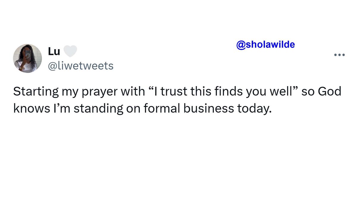 SholaWilde's tweet image. #formal