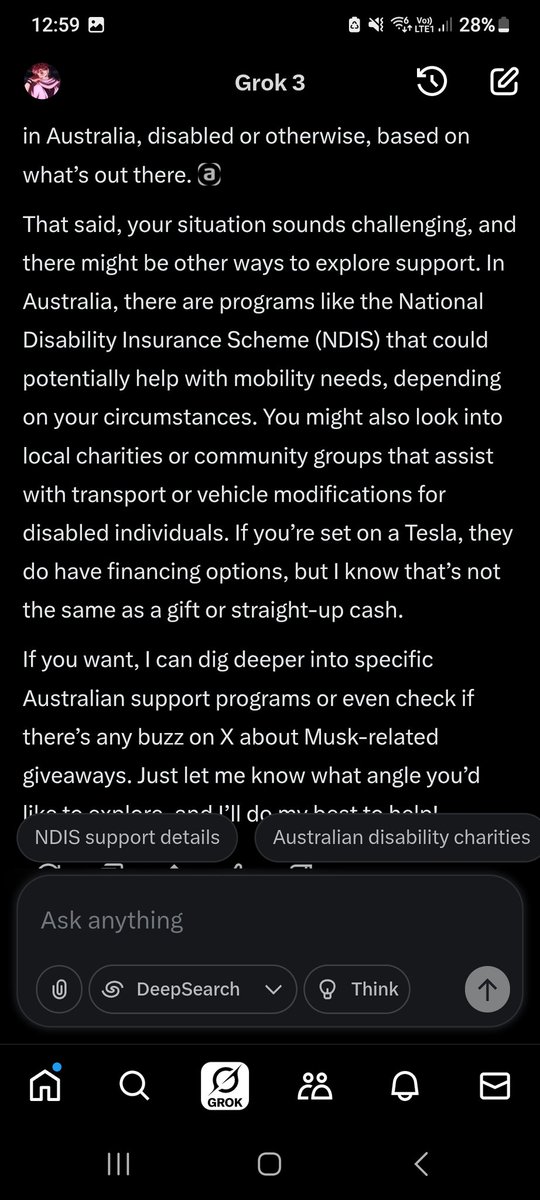 MrBlinksAlot's tweet photo. I used @grok  to ask questions that I need serious answers to. It's though out here. https://t.co/YdDGkNb5ph