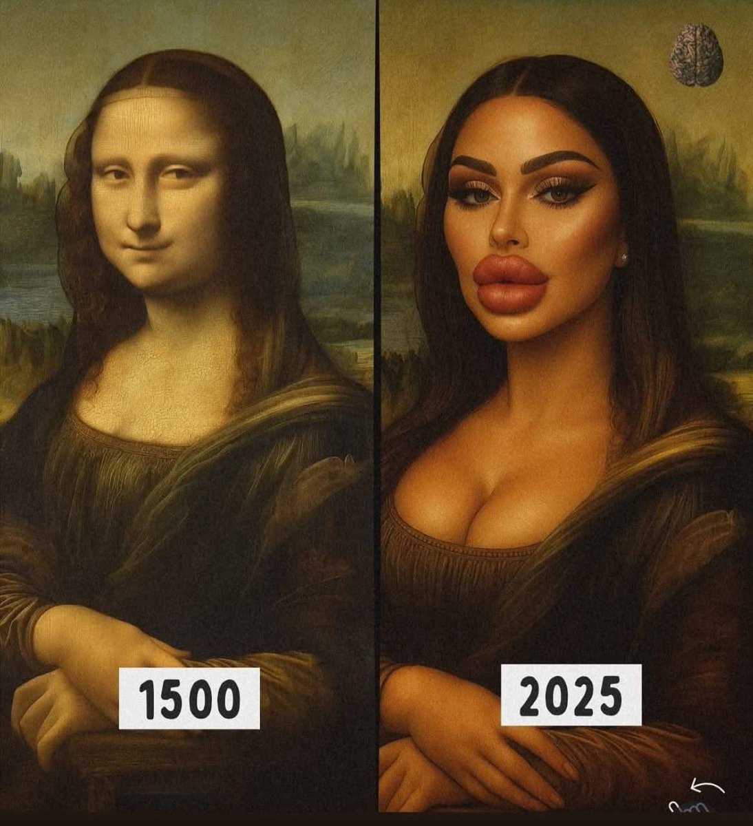 In my opinion the lady on the left looks better than the lady on the right.  🙄🤔