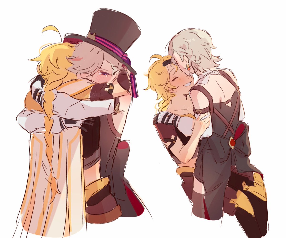 Reclov_Bruh's tweet photo. Bro kisses each other goodnight
#aelyney #lyneyther #空リネ #リネ空 https://t.co/7rFxkTkYiM