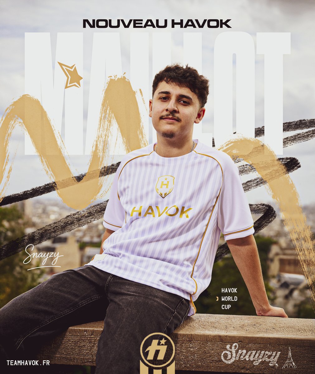Affiche d'entraînement du nouveau maillot de HavoK 🤩💛