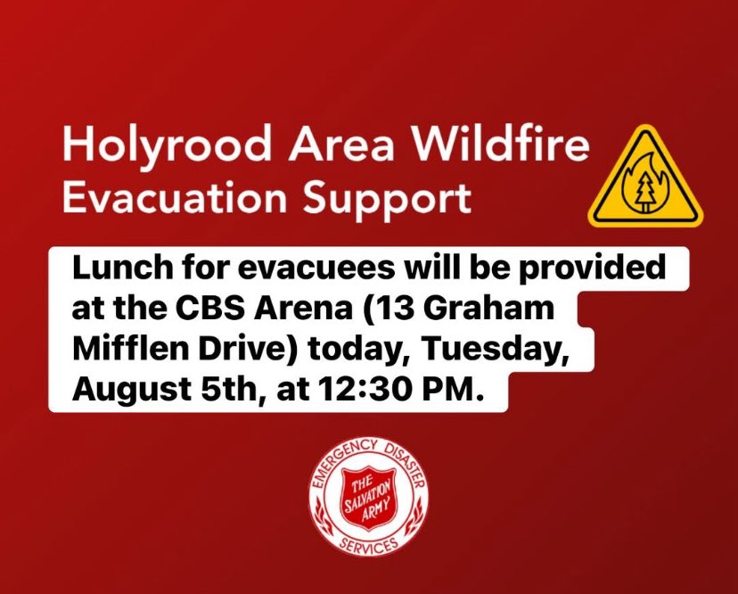 EDSAtlantic's tweet photo. Holyrood Area evacuation support! https://t.co/IEyHoCVdzK
