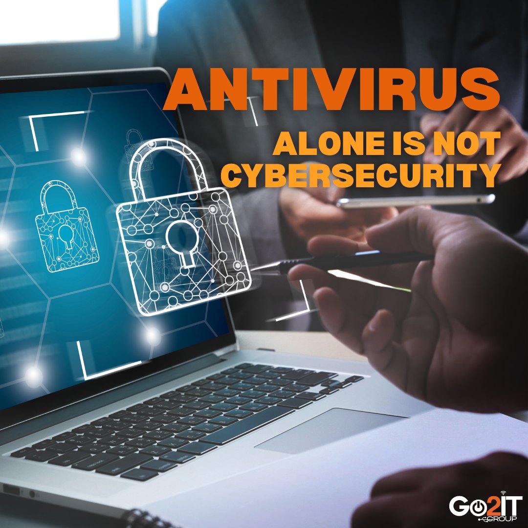 Go2ITGroup's tweet image. Antivirus is not the same as cybersecurity. It’s one layer in a much bigger puzzle.

We focus on cybersecurity by helping clients protect every angle (from email, endpoints, people, backups, and beyond).

#CyberSecurity #MSP #SmallBizIT #EndpointSecurity