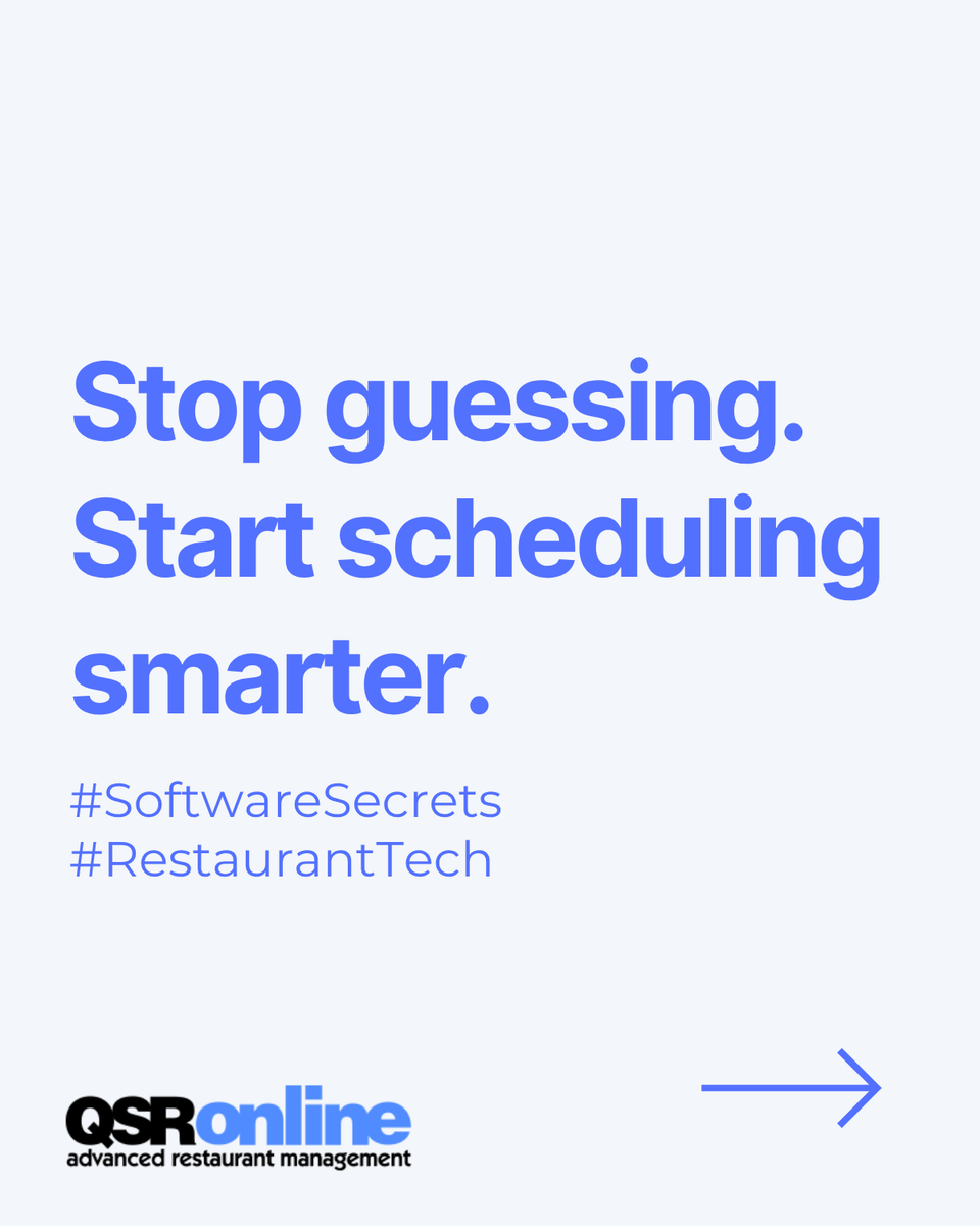 QSROnline's tweet photo. 📊 Forecast with confidence.
⏰ Schedule with precision.
📉 Cut labor cost.

Start running your restaurant like it’s 2025 (because it is).
#SoftwareSecrets #RestaurantTech #QSROnline #SmartScheduling #RestaurantManagers

https://t.co/TuZCgNVky3 https://t.co/FUk46Ie87L