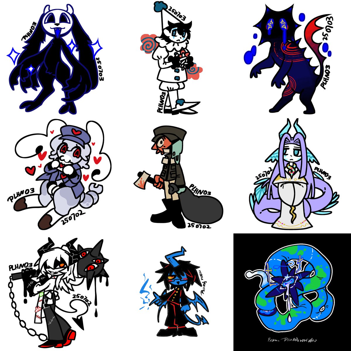 plhno3's tweet photo. I have already drew 40 pictures during this years' artfight activity...
#artfight #artfight2025 https://t.co/l3YupcW7XK