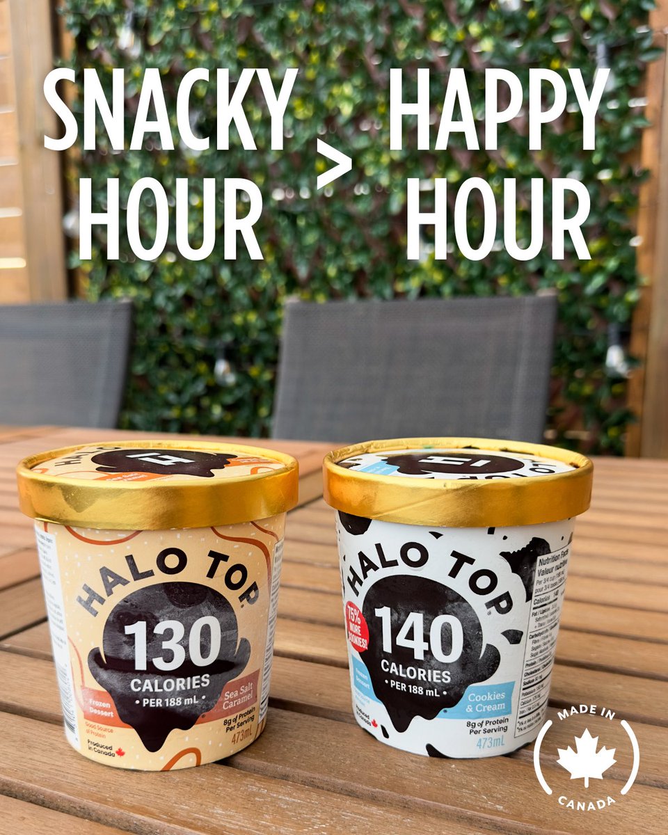 We’re not saying dessert is the new happy hour…
But with fewer calories and more protein? It might just be the new snacky hour.
#HaloTopCanada #SummerFlex #FeelGoodTreats