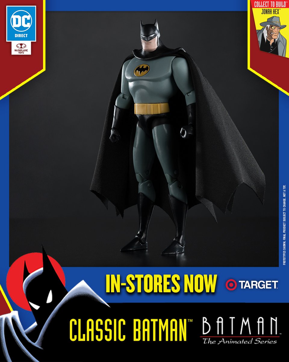 mcfarlanetoys's tweet image. Batman: The Animated Series™ Build-a WAVE 5 includes Classic #Batman™, #KillerCroc™, #RasAlGhul™ &amp;amp; #TheGrayGhost™. Collect them ALL to assemble #JONAHHEX™! Available in-stores NOW exclusively at @Target.⁠

#McFarlaneToys #BatmanTheAnimatedSeries #DCDirect #BTAS #Target