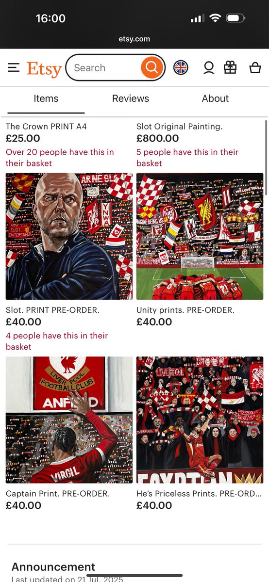 Print pre-orders!! 
Unity, Captain and and He’s Priceless are all back ❤️

etsy.com/uk/shop/ArtByA…