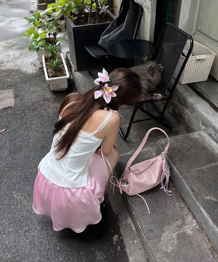 shewearprada's tweet image. Day out ☁️🌸🍵