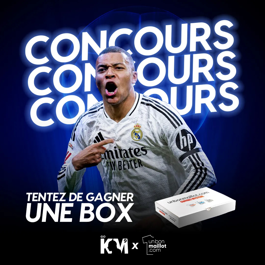Unbonmaillot.com ⚽️ (@unbonmaillot) on Twitter photo UBM x Gio Mbappe 🔥
La Liga arrive bientôt... et avec <a href="/GioMbappe/">Gio Mbappe 🇫🇷</a> on vous régale !
Tentez de gagner une box maillot mystère ! 👕🇪🇸
Pour participer :
1️⃣ Abonnez-vous aux comptes <a href="/GioMbappe/">Gio Mbappe 🇫🇷</a> et <a href="/Unbonmaillot/">Unbonmaillot.com ⚽️</a>
2️⃣ Mentionnez 2 potes à vous
3️⃣ Partagez le tweet pour doubler vos UBM x Gio Mbappe 🔥
La Liga arrive bientôt... et avec <a href="/GioMbappe/">Gio Mbappe 🇫🇷</a> on vous régale !
Tentez de gagner une box maillot mystère ! 👕🇪🇸
Pour participer :
1️⃣ Abonnez-vous aux comptes <a href="/GioMbappe/">Gio Mbappe 🇫🇷</a> et <a href="/Unbonmaillot/">Unbonmaillot.com ⚽️</a>
2️⃣ Mentionnez 2 potes à vous
3️⃣ Partagez le tweet pour doubler vos
