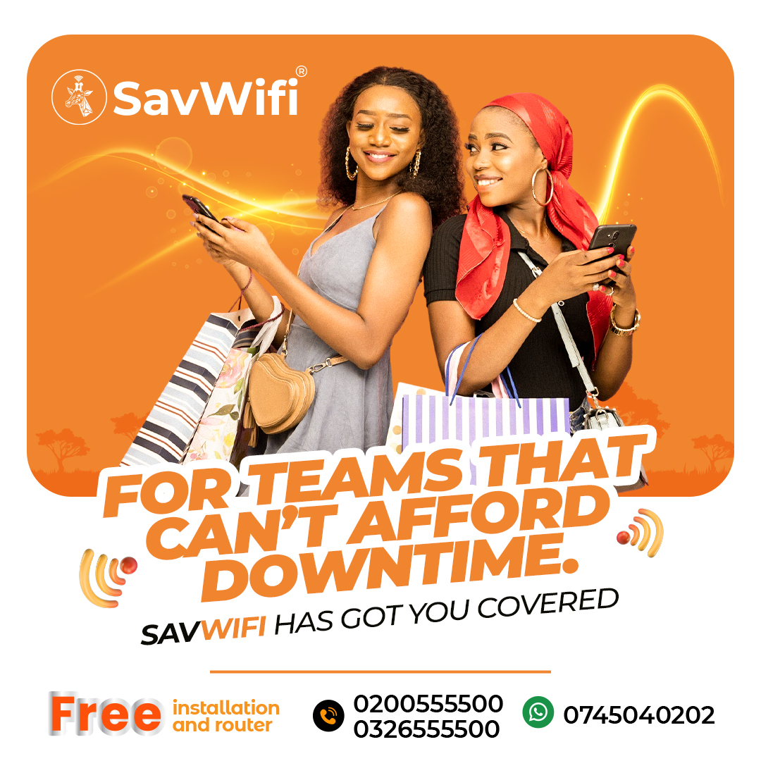 For teams that move fast and dream big 🚀slow internet is mot  an option. Stay unstoppable with Sav WIFI.
#SavWifi
#FastAndReliable
#NoLimits
#AlwaysOnline