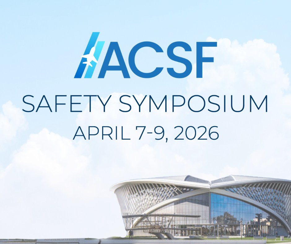 🎤 Call for Speakers!
ACSF is seeking passionate aviation safety leaders to speak at the 2026 Safety Symposium in Daytona Beach. Have ideas or insights to share? Let’s hear them.
📩 media@acsf.aero
#ACSF2026 #AviationSafety #ACSFSafetySymposium #ERAU