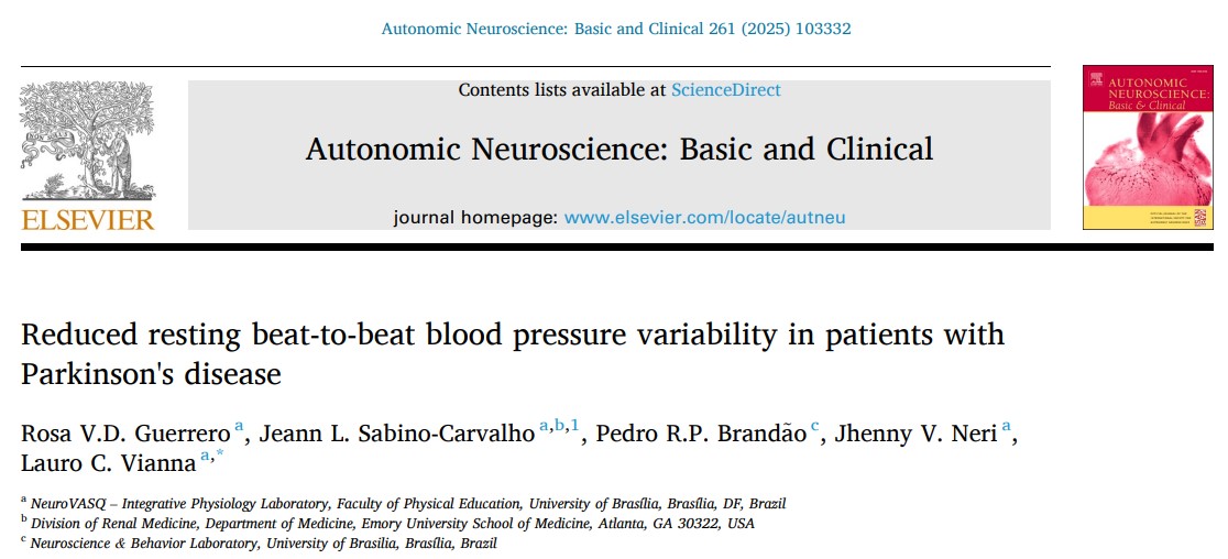 Jeann L. Sabino-Carvalho (@jeannsabino) on Twitter photo Lower beat-to-beat BP variability may seem protective, but it might also reflect impaired autonomic control, a subtle yet important marker of the disease.
The final version of our recent manuscript is now published! <a href="/RosaVirginiaDi5/">Rosa Guerrero</a> <a href="/lauro_vianna/">Lauro Vianna</a>
authors.elsevier.com/c/1lYe~5a5KZT5… Lower beat-to-beat BP variability may seem protective, but it might also reflect impaired autonomic control, a subtle yet important marker of the disease.
The final version of our recent manuscript is now published! <a href="/RosaVirginiaDi5/">Rosa Guerrero</a> <a href="/lauro_vianna/">Lauro Vianna</a>
authors.elsevier.com/c/1lYe~5a5KZT5…