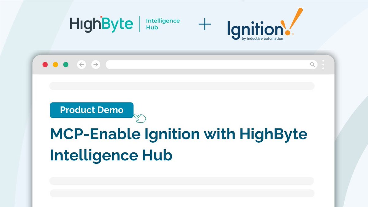 ✨ What if you could #MCP enable any system in your factory?  

✅ Let's start with #Ignition. 

See how to securely provide AI agents with access to Ignition data for use cases like alarming and ad hoc operator queries on asset and line performance. 🎥👇
bit.ly/4fnpa79