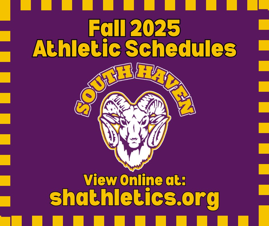 For the most up to date information on all Fall 2025 Athletic Schedules, please visit: shathletics.org