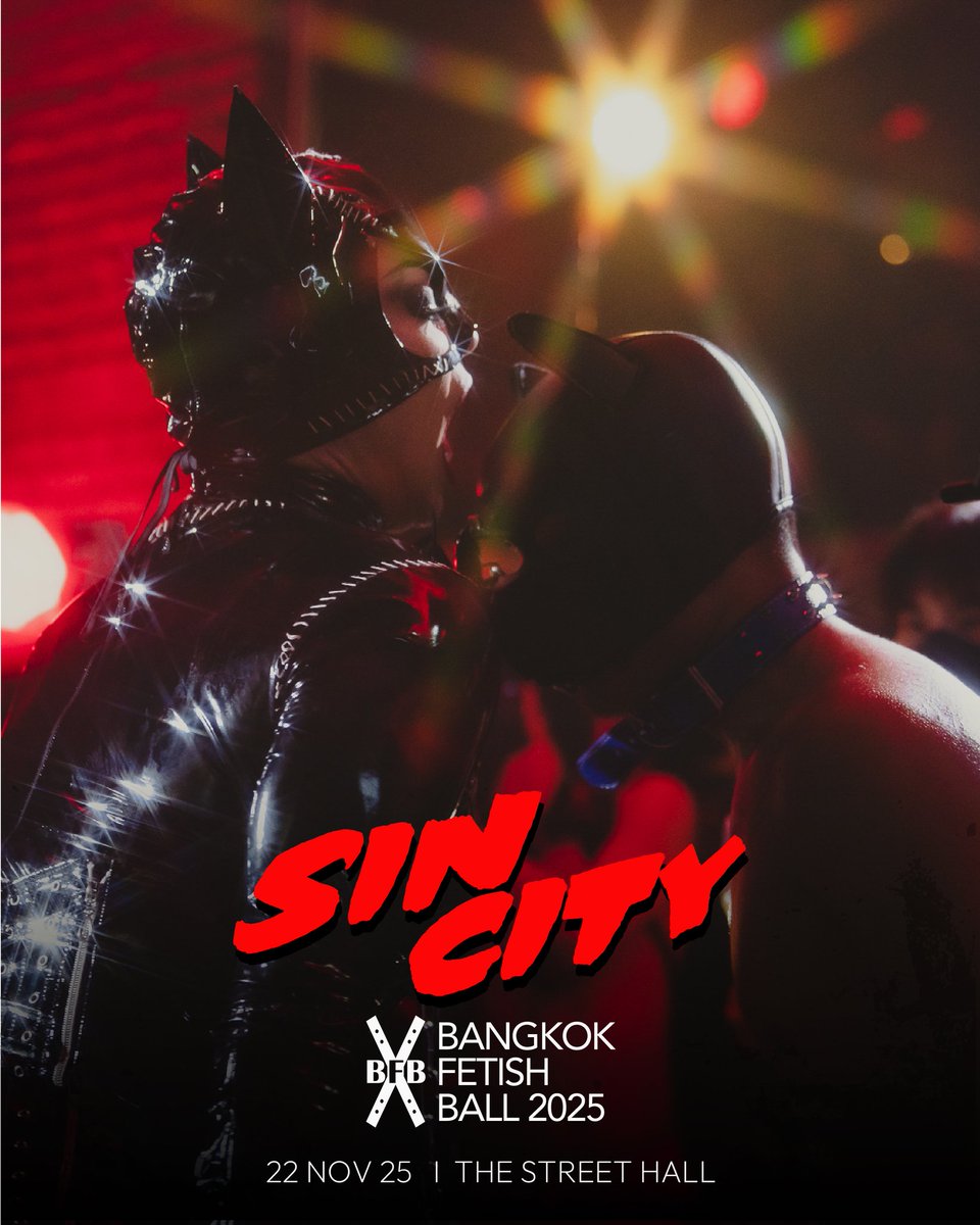 Unleash your sin! Dive into desire at the Bangkok Fetish Ball 2025. Secure your ticket now!
megatix.in.th/events/bkkfeti…

Photos of 2022 - Hidenism 
🎦 youtu.be/8fooByILh8g

#bkkfetishball #bangkokfetishball #forfunbangkok