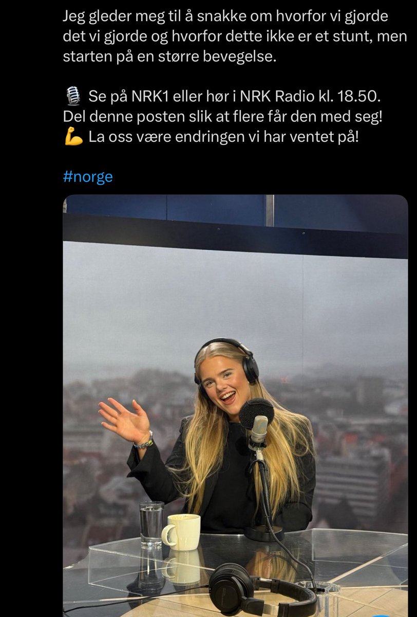 Partiet som visstnok skal lage app, og som visstnok har et partiprogram, og er enormt gode på å blokke og ta selfies har blitt invitert til NRK igjen, i beste sendetid. 

Ekte opposisjon, som Norgesdemokratene, ignoreres aktivt. 

Ingenting å se her 🤷‍♂️