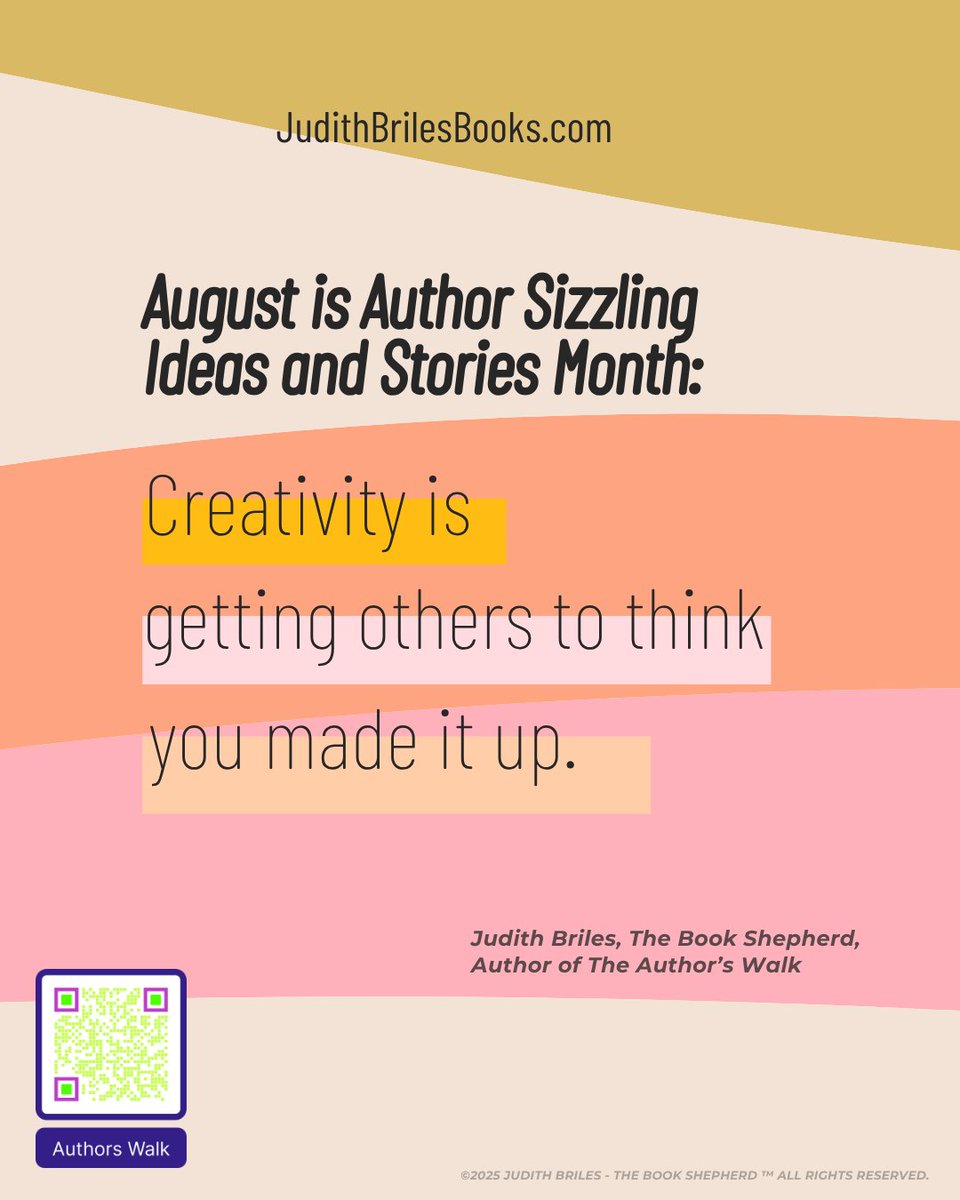 The Book Shepherd (@mybookshepherd) on Twitter photo Aspiring author? The Author’s Walk by <a href="/JudithBriles/">Judith Briles</a> is your roadmap to writing and publishing success. Grab it now on <a href="/KindleUnlimited/">Kindle Unlimited</a> and start turning your idea into a real book.
bit.ly/AuthorsWalk
#WritingTips #BookMarketing #AuthorSuccess #IndieAuthor #AspiringAuthor Aspiring author? The Author’s Walk by <a href="/JudithBriles/">Judith Briles</a> is your roadmap to writing and publishing success. Grab it now on <a href="/KindleUnlimited/">Kindle Unlimited</a> and start turning your idea into a real book.
bit.ly/AuthorsWalk
#WritingTips #BookMarketing #AuthorSuccess #IndieAuthor #AspiringAuthor