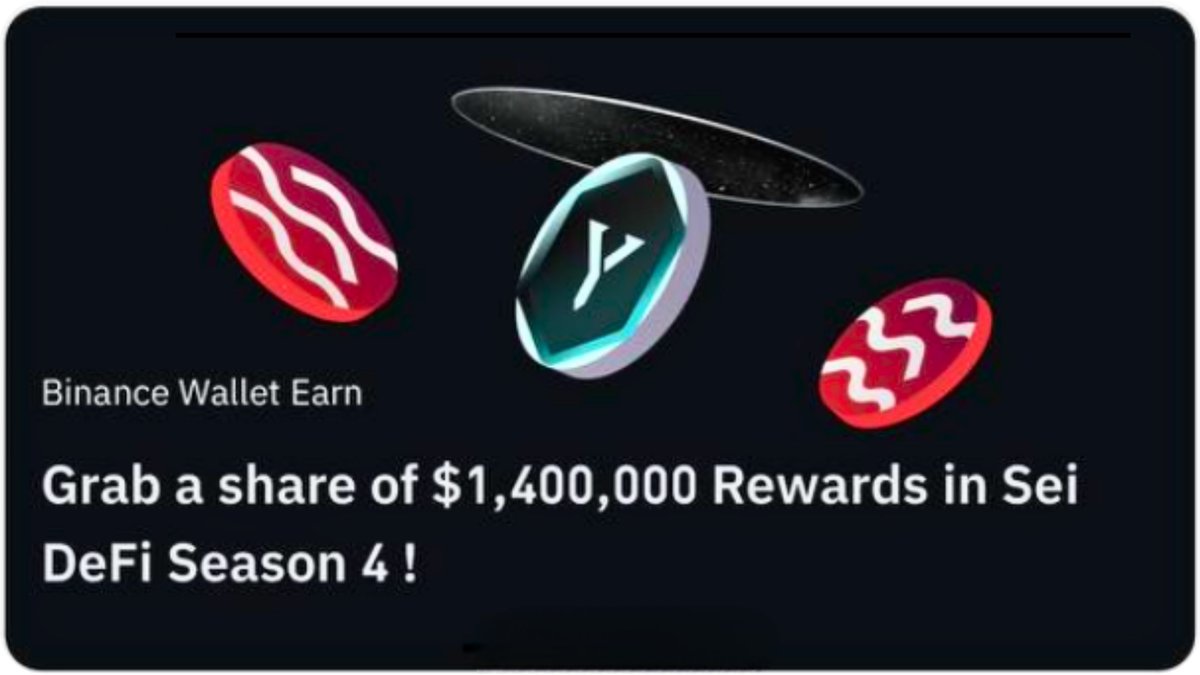 Sei DeFi Szn 4 is now live on Binance Wallet 👀

With $1.4M up for grabs from 5/8 – 3/10, it’s the perfect time to DD into <a href="/SeiNetwork/">Sei</a> DeFi while earning rewards.

Personally, I love seeing more attention flowing to Sei and <a href="/YeiFinance/">Yei Finance</a> lately.

Markets move faster on Sei ($/acc)